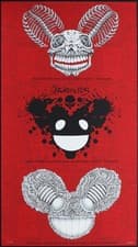 Deadmau5 Busta Rhymes Skrillex Uncut GITD Poster 2010 Roseland Ballroom Emek S/N