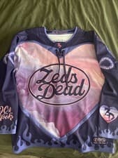 Zeds Dead Official Merch Hockey Jersey Purple/Pink Heart