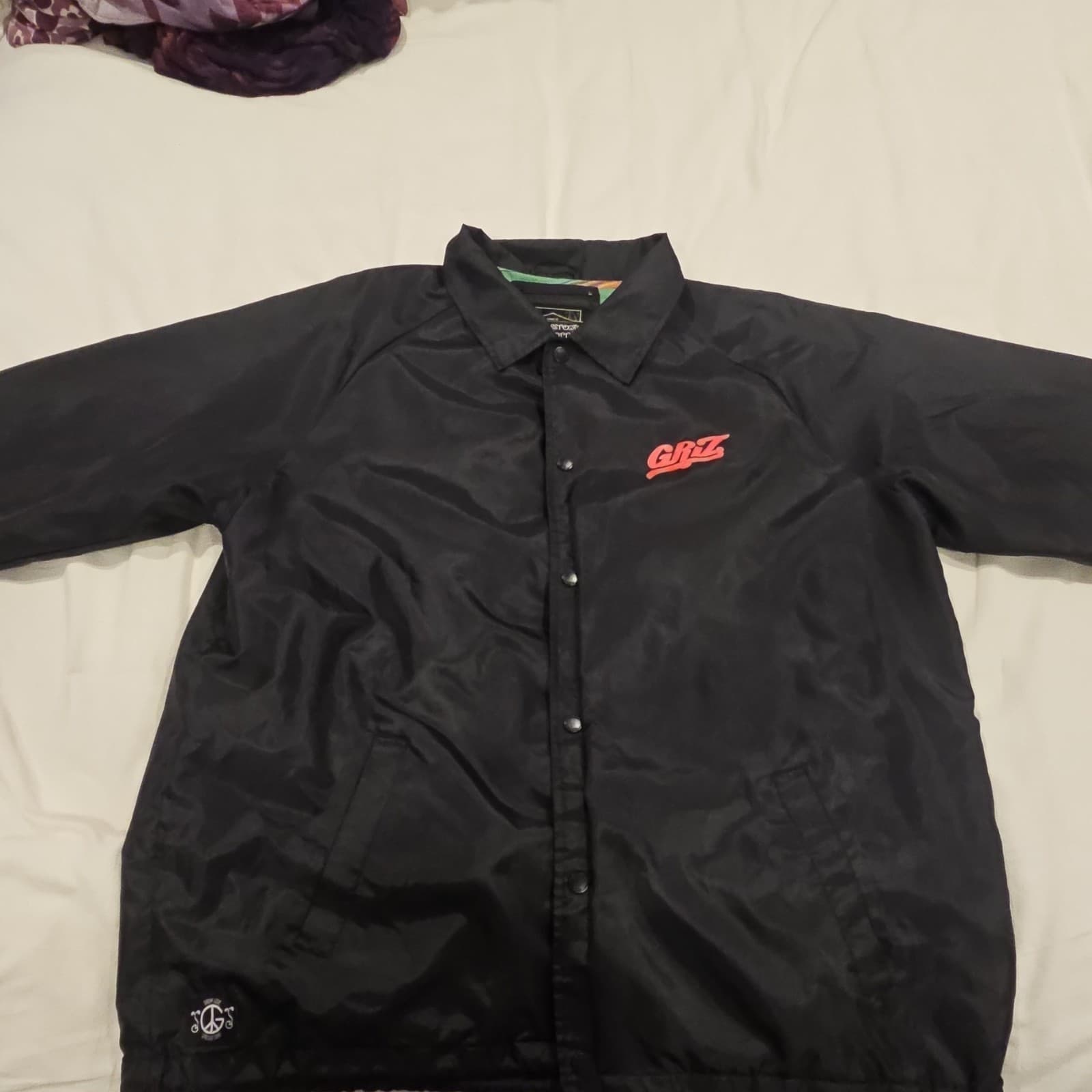 GRIZ: Ride Waves Grassroots California Coach Jacket Black