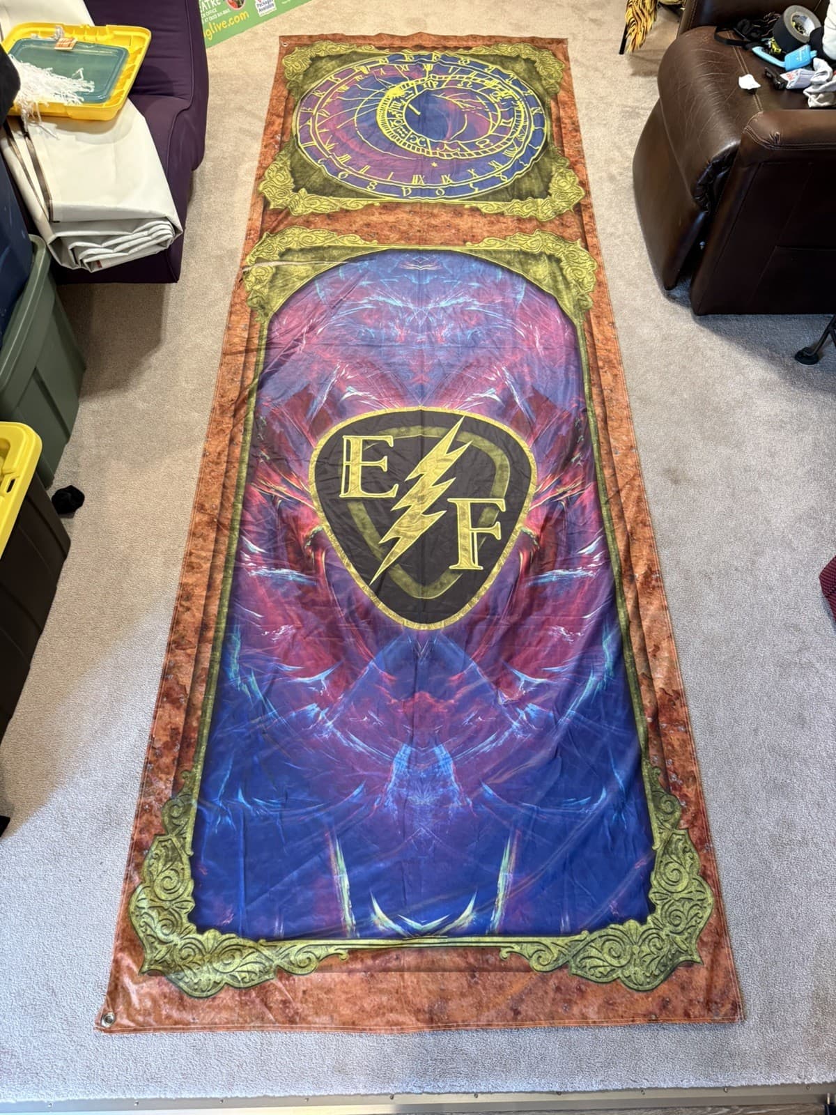 Electric Forest Music Festival 12 Ft Flag DJ Rothbury 2026 GRIZ Levity Ef Lightning Bolt Logo