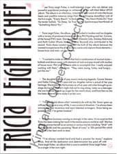 Tricia Leigh Fisher Biography Sheet