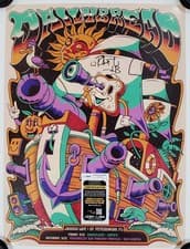 DAILY BREAD DJ SIGNED 2025 TOUR CONCERT FOIL POSTER +JSA CERT RE-ENTRY EDM Saint Petersburg