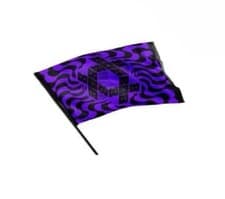 Unflown Purple Trippy Flag In Bag
