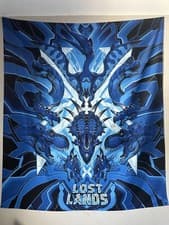 2019 Lost Lands Tapestry *Signed By Wooli* Blue Excision Bass Canyon