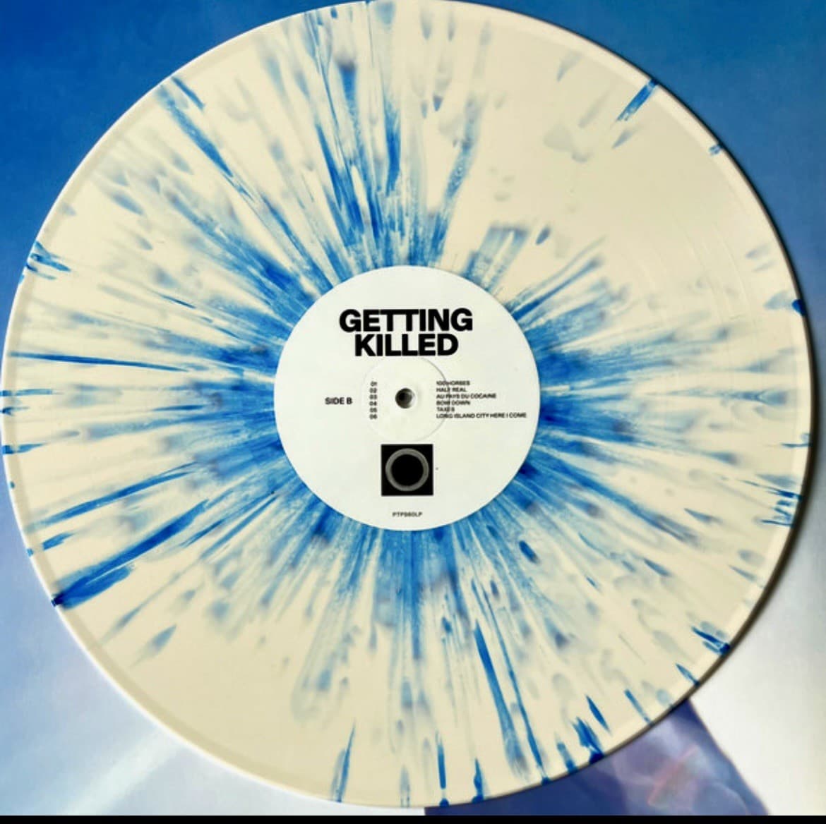 Getting Killed Dinked Edition Blue Splatter Vinyl + 7" New And