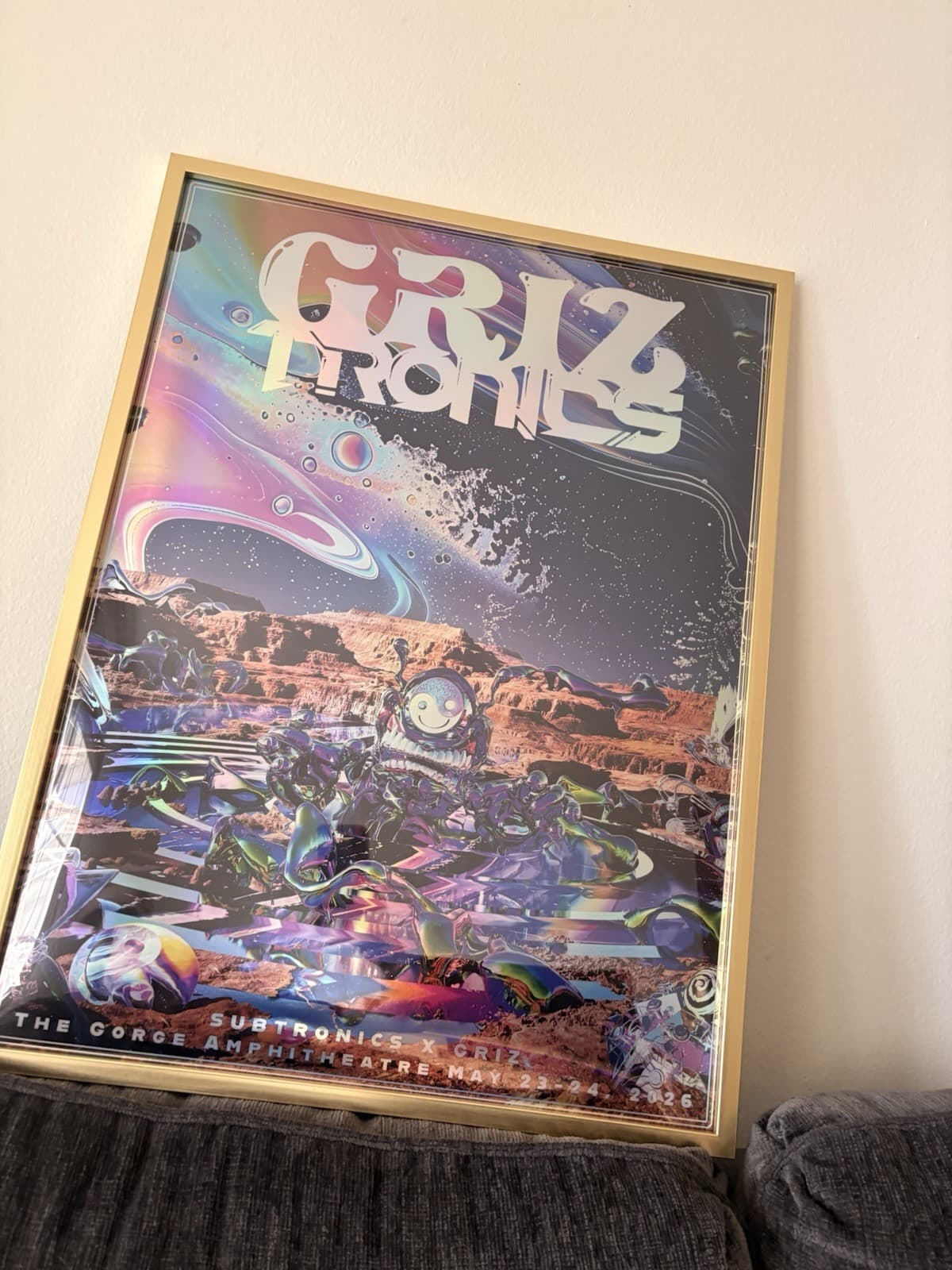 GRiZtronics Subtronics x GRiZ 2026 Gorge Amphitheatre Holographic Poster