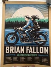 Brian Fallon 2022 European Tour Poster