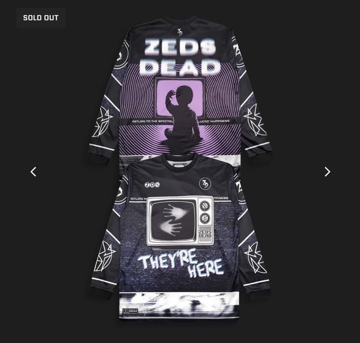 They’RE Here Moto Jersey Poltergeist Deadbeats Red Rocks
