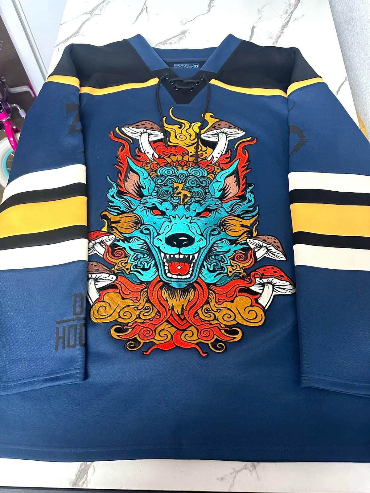 Wolf Hockey Jersey Deadbeats Festival Merch