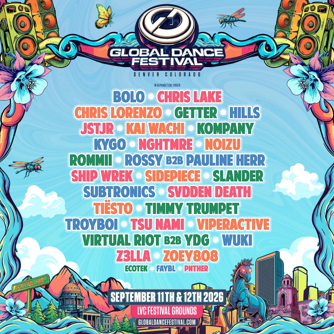 Global Dance Festival 2026 lineup poster